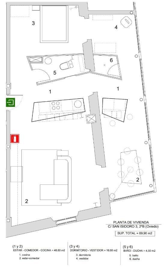 Appartamento Loft-Atelier En Oviedo Esterno foto